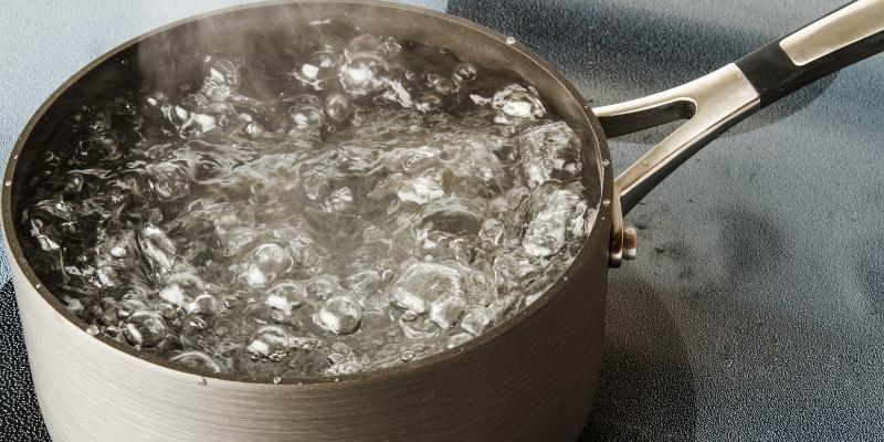 boiling water